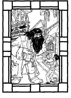 A coloring page of harry potter